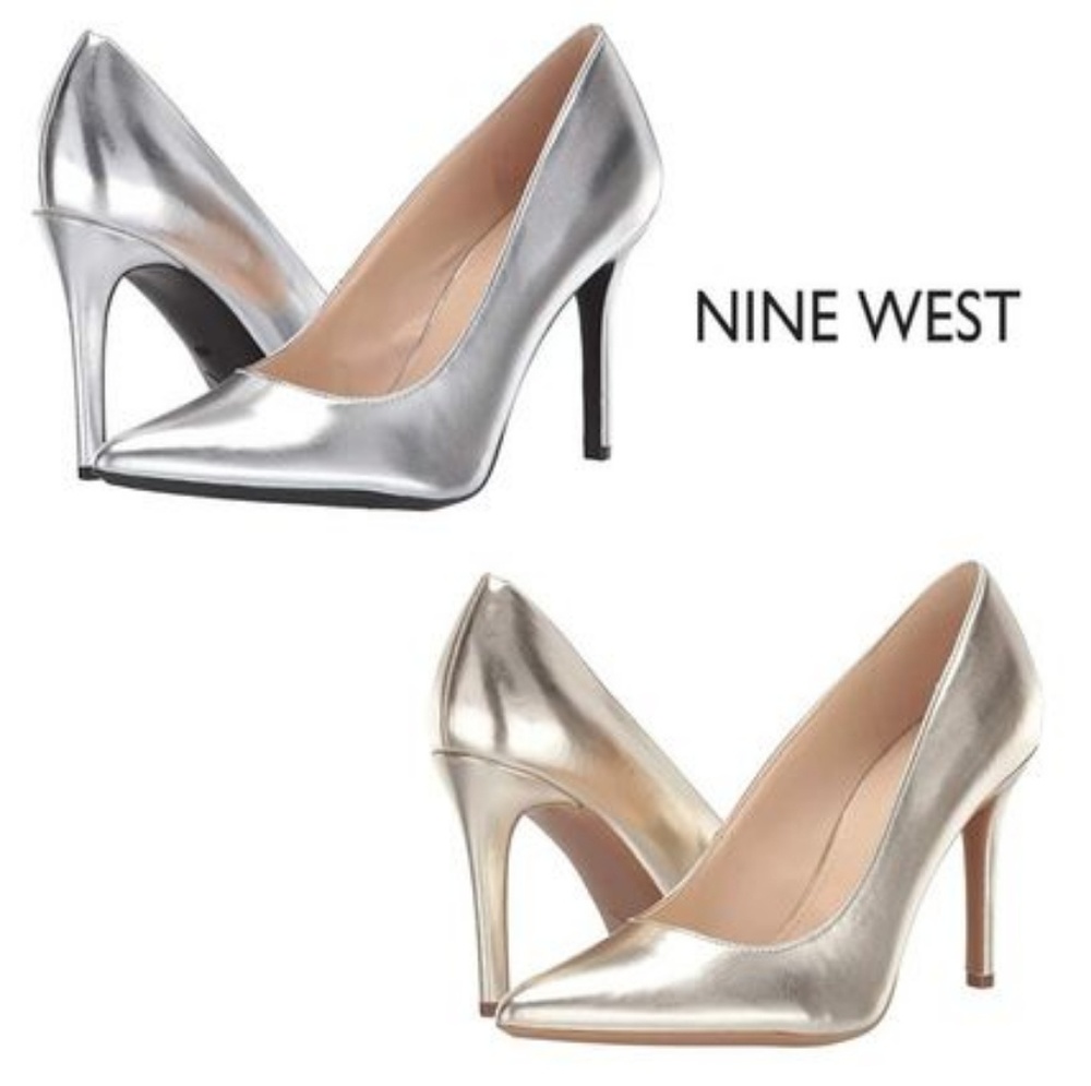 Nine West Silver High Heels